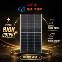 Panneau solaire bifacial 550W PERC demi-cellule double vitrage tout noir module photovoltaïque 2278x1134x35mm montage sur toit