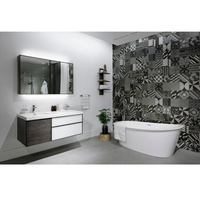 Meuble-lavabo de salle de bain sur mesure de 42 pouces, petit meuble-lavabo