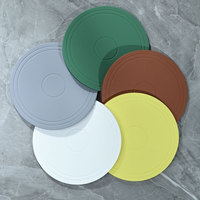 Sous-plat rond en silicone, isolation thermique, anti-brûlure, haute température, pour table à manger