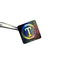 Étiquettes de sécurité avec logo personnalisé autocollants hologrammes étanches à usage unique avec fond de texte