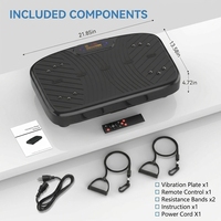 Plateforme vibrante verticale 200W certifiée CE pour le corps entier, écologique, pour usage domestique, vente en gros OEM