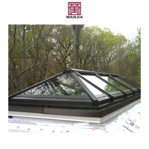 निर्माता आधुनिक स्वचालित एल्यूमीनियम डॉर्मर स्काईलाइट छत खिड़की