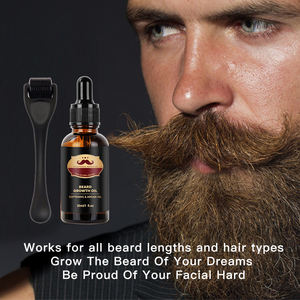 Kit per la Cura della Barba con Doppio Nutrimento, Acido Ialuronico Organico, Olio di Radice di Zenzero, Semi d'Uva e Jojoba, Ammorbidisce, Idrata e Ripara, per Uso Quotidiano Maschile - Product Image 4