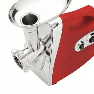 Hachoir à viande électrique et <span class=keywords><strong>poussoir</strong></span> à saucisses de haute qualité avec 3 plaques de découpe de viande et accessoire pour saucisses - Product Image 3