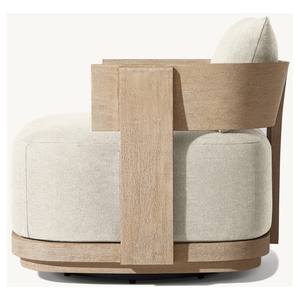 Ngoài trời Hiện Đại Đồ nội thất Patio 360 độ rắn gỗ tếch xoay ghế - Product Image 3