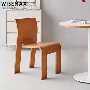 WISEMAX MUEBLES Nuevo estilo chino muebles para el hogar marco de madera estable respaldo Silla de comedor de madera natural para comedor Hotel - Product Image 6