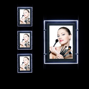 Venta al por menor A3 A4 Agente de bienes raíces Caja de luz de publicidad de cristal acrílico magnético LED Pantalla de ventana digital de alto brillo - Product Image 4