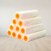 Rouleau de peinture décoratif en polyester de qualité industrielle et DIY, 9 pouces, pour la peinture murale, avec personnalisation OEM