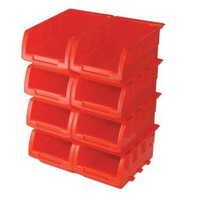 Juego de cajas apilables Silverline 8pce 165x105x75mm - Product Image 1