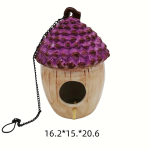 Giardino cortile a forma di fungo appesa in ceramica <span class=keywords><strong>bird</strong></span> house <span class=keywords><strong>Bird</strong></span> <span class=keywords><strong>bird</strong></span> <span class=keywords><strong>nest</strong></span> Villa all'aperto balcone giardino paesaggio albero decorazione ciondolo - Product Image 5