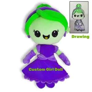 2023 High Quality Customized Soft Stuffed Plush Doll Toys Plush Doll 20cm With Logo Toy From Drawing