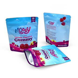 Tùy chỉnh in đứng lên túi nắp kéo các loại trái cây có hương vị kẹo túi nhựa bao bì Gummy Túi - Product Image 6