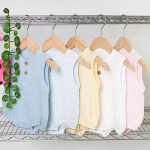 2-3 packungen solide baby-strampler sommer baby-strampler coole kleidung junge bodysuit