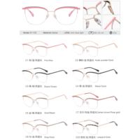 MS 81100 nuevas gafas de mujer MARCO DE Metal personalidad moda azul Anti luz gafas ópticas diseño sentido se puede personalizar Logo