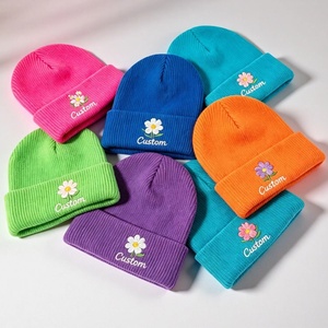 Gorro <span class=keywords><strong>de</strong></span> Punto Personalizado con Logotipo Bordado, Cálido y Acogedor para <span class=keywords><strong>Invierno</strong></span>, 100% Acrílico, Venta al por Mayor, Cómodo y Elástico - Product Image 6