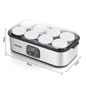 <span class=keywords><strong>Yaourtière</strong></span> AKANE standard européenne, 8 tasses, fermentateur automatique domestique pour yaourt, pudding, confiture, crème glacée, petit-déjeuner - Product Image 4
