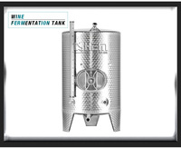 Fermenteur conique à double enveloppe isotherme en acier inoxydable de 1000L et 2000L pour la fermentation de la bière