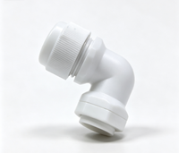 Connecteur de câble en nylon plastique de type M à angle de 90 degrés, étanche IP68, métrique, M12-M32