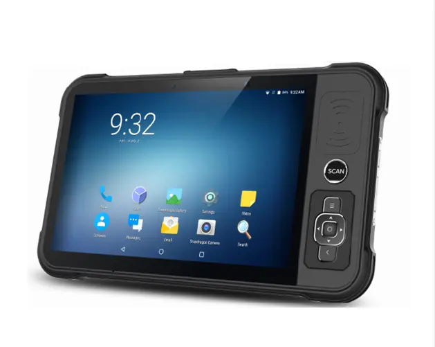 Chainway P80 Android 9.0 8 polegadas IP 65 UHF RFID e leitor de código de barras 8 polegadas Tablet industrial PDA