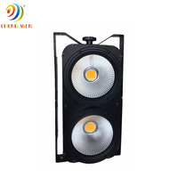 Lumières de scène professionnelles 2*100W 2 yeux COB LED Blinder Light Blanc chaud et blanc avec effets stroboscopiques pour scène Disco Show etc.