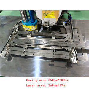 Machine à coudre industrielle automatique pour poches, machine à coudre laser informatisée pour ouverture de sacs, machine à coudre automatique pour t-shirts - Product Image 4
