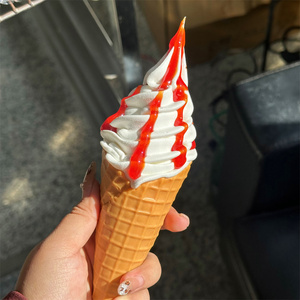 Red Berry Strawberry Jam Sweet Soft Serve 8.6inch Faux Props Festival Gathering Model White Original Food Shops Decoration Play - Product Image 5