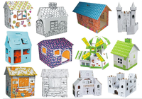 Meubles en carton de conception personnalisée Maison de papier en carton pour enfants