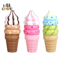 Kinder geben vor, Spielzeug zu spielen Mehrfarbiger Holz magnet verbunden Pretend Play Ice Cream