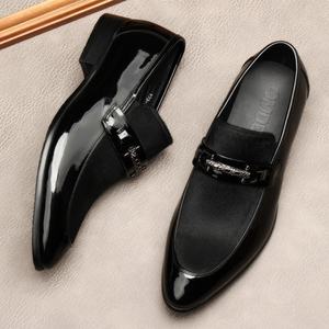 Zapatos Oxford de Cuero Genuino para Hombre, Formales de Negocios, Punta Cerrada, con Cordones, Estilo Británico, Transpirables y Antideslizantes, de Alta Calidad - Product Image 3