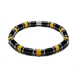 Pulsera Elástica de Resina Hecha a Mano con Cuentas Acrílicas Coloridas, Joyería de Moda para Mujeres y Niñas - Product Image 1