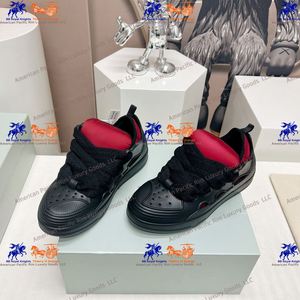 Último Diseño, Zapatos Clásicos de Cuero Genuino de Lujo para Mujer, Estilo Retro, Zapatos Deportivos de Cordones de Alta Calidad para Hombre, LANVINs - Product Image 6