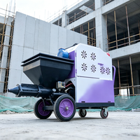 Machines automatiques de projection de mortier pour la construction commerciale et les immeubles de grande hauteur