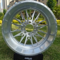 Jantes concaves forgées polies FANXI 20, 22, 24 pouces à 8 trous pour Chevrolet Silverado GMC Sierra 2500HD avec enjoliveurs flottants