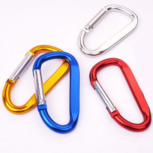 Mosquetón de Aluminio Portátil con Anillo en D <span class=keywords><strong>para</strong></span> Cables, <span class=keywords><strong>Accesorios</strong></span> de Montañismo, Gancho Grande <span class=keywords><strong>para</strong></span> Mochila - Product Image 3