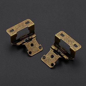 บานพับตู้ครัวแบบครึ่งวงกลมสไตล์อเมริกัน ขายส่งจากโรงงาน บานพับสปริงสีขาวนิกเกิลเงียบ บานพับเฟอร์นิเจอร์ - Product Image 3