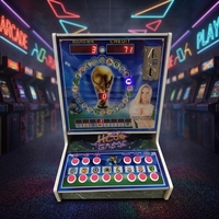Machine de jeu Mario à monnayeur pour les pays africains, garantie 1 an et interface en anglais, avec panneau frontal en acrylique