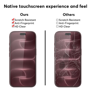 ฟิล์มกันรอยกระจกนิรภัยใส HD เคลือบอลูมิเนียมคุณภาพสูง สำหรับ <span class=keywords><strong>iPhone</strong></span> 18 Pro 18 Pro Max - Product Image 6