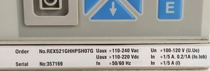 REX521GHHPSH07G MOTOR <b>RELAY</b> Order No.REX521GHHPSH07G Series REX521 <b>Relay</b> PLC - Product Image 2