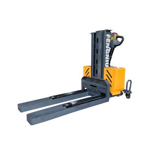 Forklift Pallet Stacker Mini Manual Elektrik yang Dapat Disesuaikan, Pengangkat 3 Sisi, Portabel, Jangkauan 1.3m untuk Gudang dan Ruang Sempit - Product Image 3