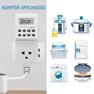 THA Plug <span class=keywords><strong>Timer</strong></span> Digital Switch Outlet Temporizador De Cozinha Eletrônico Outlet 12/24 Horas Ciclo Programável <span class=keywords><strong>Timer</strong></span> Outlet Configuração do Tempo - Product Image 5