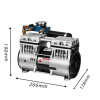 Nouveau compresseur d'air à piston sans huile HC480A 500W de haute qualité 220V Mini machine d'aération silencieuse portable avec moteur pour une utilisation en étang
