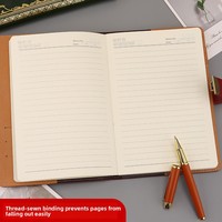 Carnet en cuir PU gaufré vintage avec logo personnalisé, serrure à code, format A5, journal secret avec feuille d'or de luxe, pour cadeau promotionnel