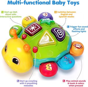 Juguete Musical de Plástico Bilingüe Español-Inglés EPT para Bebés, con Luz y Sonido, para el Desarrollo Infantil y el Tummy Time - Product Image 3