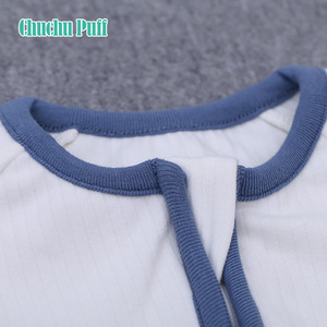 2019 New arrival Pajamas baby Onesie baby sleeve rompers with invested and zipper's printout - Product Image 2