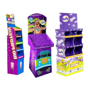 Rak <span class=keywords><strong>Display</strong></span> ritel Supermarket kustom rak tampilan lantai kardus Pop up makanan ringan CIP kentang dudukan pajangan karton Popcorn - Product Image 4