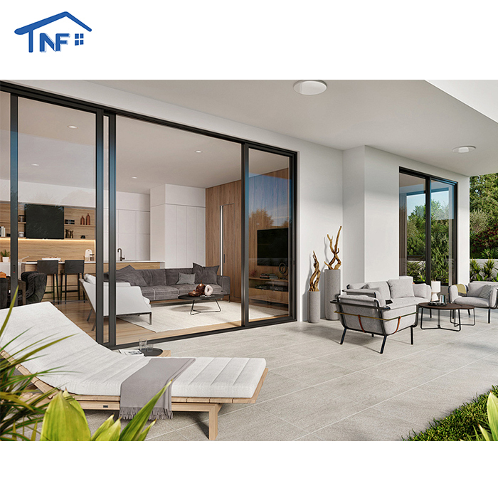 Aluminum Alloy Folding Screen NF Magnetic Roller Blind Stainless Steel Insect Control Sliding Doors Tempered Glass Mosquito Net · image 4