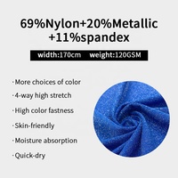 Textile de haute qualité brillant personnalisé Jacquard élasticité Nylon Spandex tissu pour sous-vêtements maillots de bain maillots de bain tissus en tricot