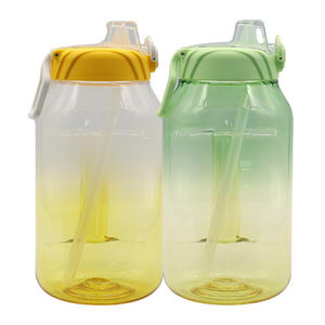 Bouteille de sport gourdes 2000ml 2L bouteille d'eau potable <span class=keywords><strong>en</strong></span> plastique personnalisée sans Bpa sport pour salle de sport avec paille - Product Image 6