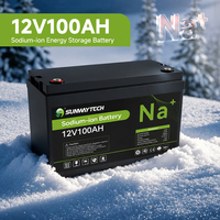 Batterie au sodium-ion 12V 100Ah, cellules Na, batteries au sodium-ion pour véhicules électriques, camping-cars, usage domestique, vente en gros