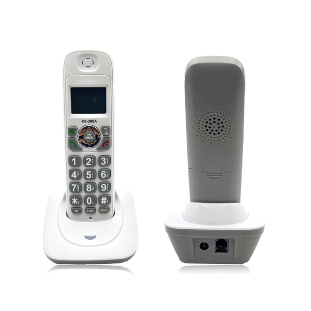 KX-TG12CN Portable DECT Cordless Telephone with Long Range Amplification SIP IP Business Phone for Apartment Hotel or Home Use
